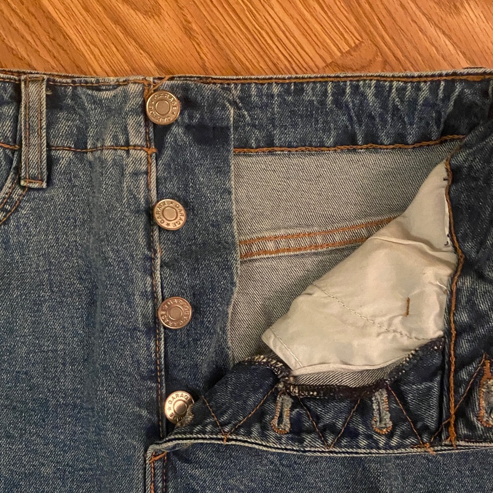 Garage Blue Denim Mini Skirt - Picture 3 of 4